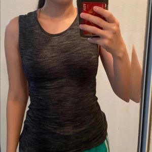 LULULEMON GREY CROSS BACK TANK TOP